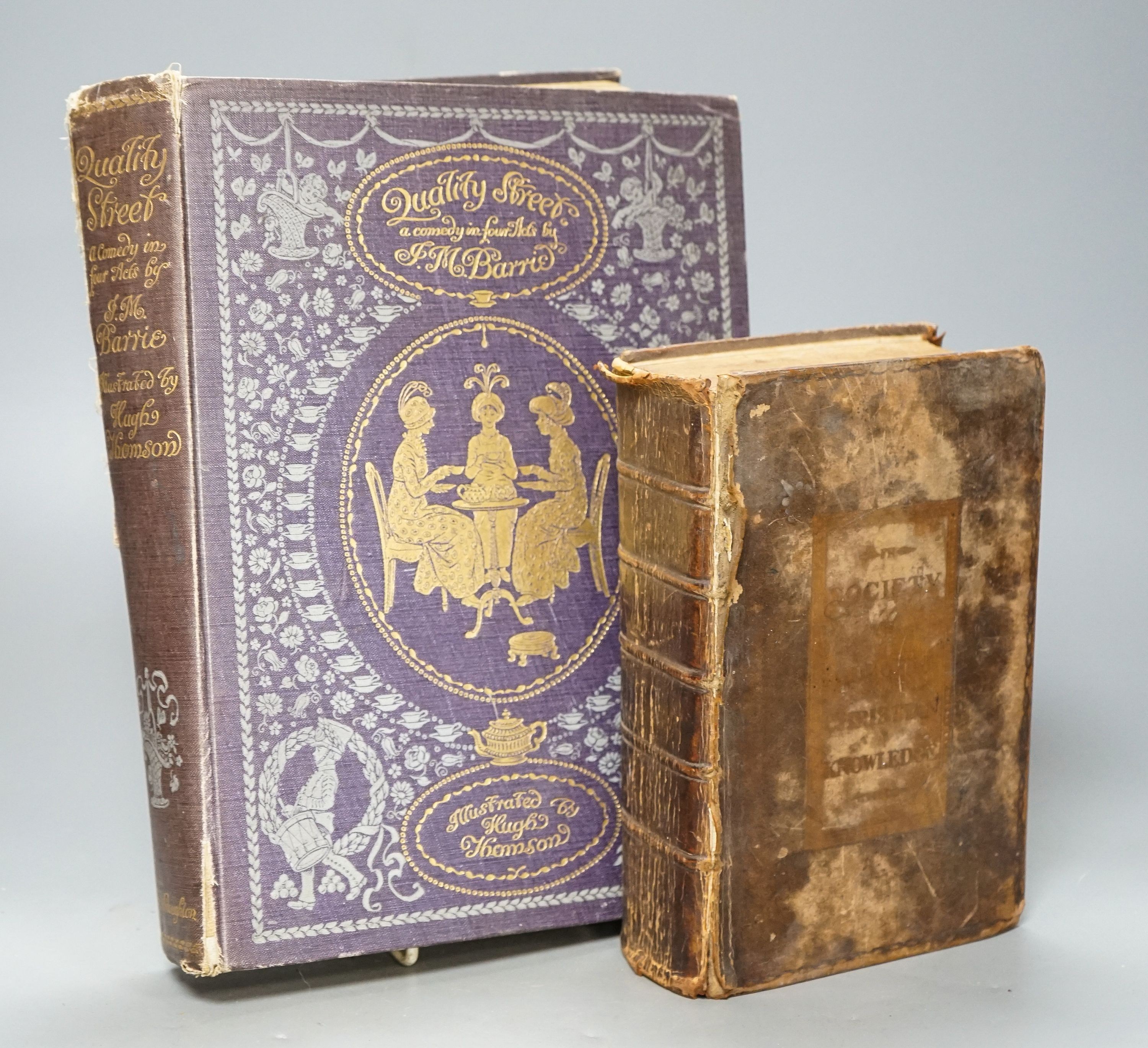 Barrie, J.M. Quality Street, illustrated by Hugh Thomson, and another, Society for Promoting Christian Knowledge, full calf